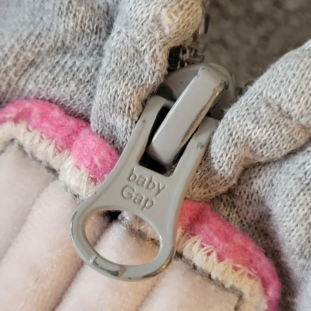Baby Gap Gray and Pink 3t Hoodie